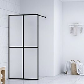 Параван за баня, матирано закалено стъкло, 100x195 см