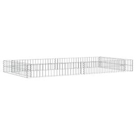 Габион повдигната леха, поцинкована стомана, 200x100x20 cм