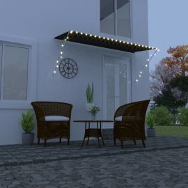 Сенник с падащо рамо с LED, 300х150 см, антрацит