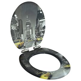 Тоалетна седалка с плавно затваряне, МДФ капак, Ню Йорк