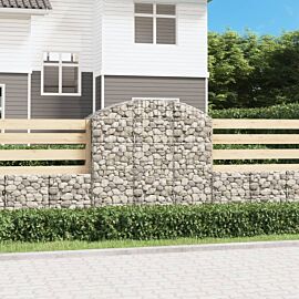 Дъговидна габионна кошница 150x50x140/160 см поцинковано желязо