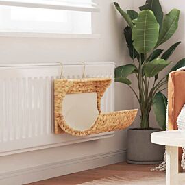 Котешко легло с възглавница, воден хиацинт, 37x20x20 см