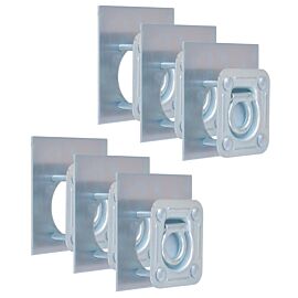 Укрепващи пръстени за товар, 6 бр, поцинкована стомана, 2000 кг