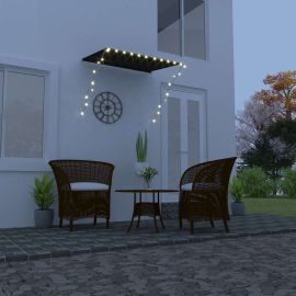 Сенник с падащо рамо с LED, 150x150 см, антрацит