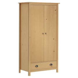 Гардероб с 2 врати Hill 89x50x170 см борово дърво масив