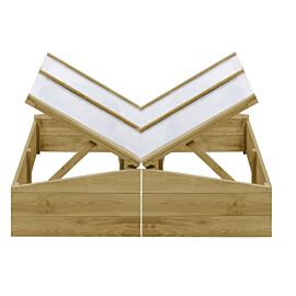Оранжерии, 2 бр, импрегниран бор, 100x50x35 см