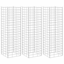Габиони повдигнати лехи, 3 бр, 30x30x100 см, желязо