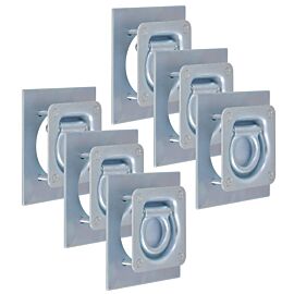 Укрепващи пръстени за товар, 6 бр, поцинкована стомана, 2000 кг