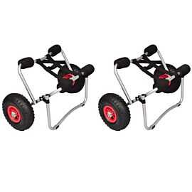 Колички за каяк, 2 бр, алуминий