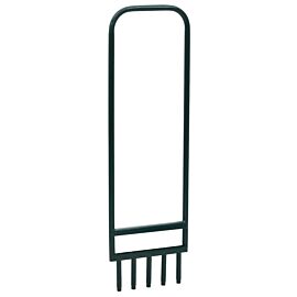 Аератор за трева с 5 кухи зъбци зелен прахово боядисана стомана