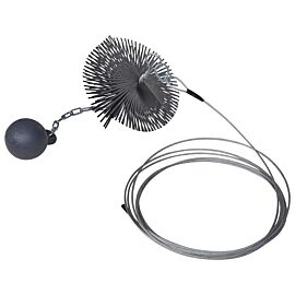 Кръгла четка за почистване на комин, диаметър 15 см