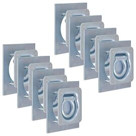 Укрепващи пръстени за товар, 8 бр, поцинкована стомана, 2000 кг