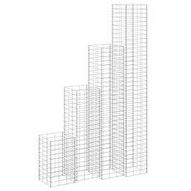 Габиони повдигнати лехи, 4 бр, 30x30x50/100/150/200 см, желязо